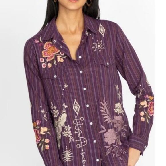 Johnny Was Pearl Snap Button Up - Picture 9 of 10